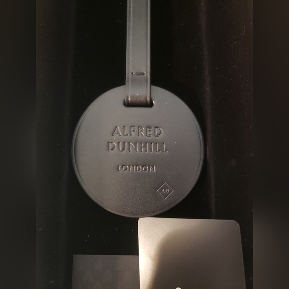 DUNHILL Duke Leather Luggage Tag ( NEW IN BOX) - Picture 2 of 7